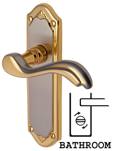 Heritage MM993 Lisboa Jupiter Bathroom Lever Door Furniture