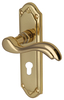 Heritage MM994 Lisboa Brass EURO PROFILE Door Furniture