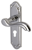 Heritage MM994 Lisboa Chrome EURO PROFILE Door Furniture