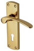 Heritage PR400 Project Luca Brass Lever Lock Door Furniture