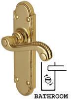 Heritage R765 Adam Brass Bathroom Lever Door Furniture