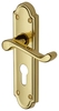 Heritage V327 Meridian Brass EURO PROFILE Lock Door Furniture