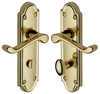 Heritage V330 Meridian Brass Bathroom Lever Door Furniture