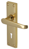 Heritage V3900 Victoria Brass Lever Lock Door Furniture