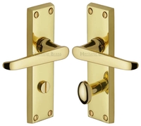 Heritage V3930 Victoria Brass Bathroom Lever Door Furniture