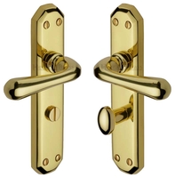 Heritage V7070 Charlbury Brass Bathroom Lever Door Furniture