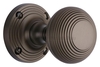 Heritage V971 Imitation Bronze Reeded Knobs 60mm