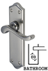 Heritage W4220 Buckingham Mercury Bathroom Lever Door Furniture