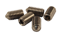 M4x6mm Door Handle Grub Screws Cone Point in Pack of 5