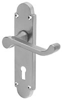Matt Chrome Epsom Keyhole Handle Set