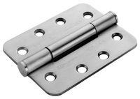 Matt Stainless Steel GR14 4x3in Heavy Duty Radiused Hinge In Pairs