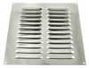 Matt Stainless Steel Slotted Vent 229x229mm