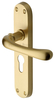 M.Marcus Satin Brass Luna Euro Profile Door Handles