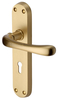 M.Marcus Satin Brass Luna Keyhole Door Handles