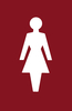 Nylon 100x150mm Female Door Sign