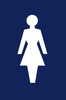 Nylon 100x150mm Female Door Sign
