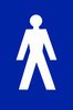 Nylon 100x150mm Male Door Sign