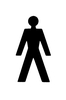 Nylon 100x150mm Male Door Sign