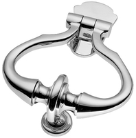Polished Chrome Diplomat Front Door Knocker 171x140mm