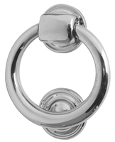 Polished Chrome Ring Front Door Knocker 105mm