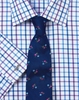 Blue/Purple Twill Check Shirt