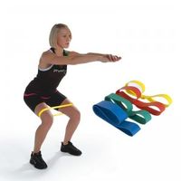 PhysioRoom.com PhysioRoom Resistance Band Exercise Thigh Loops - Pack of 4 - All Resistances