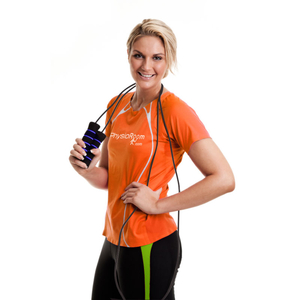 PhysioRoom.com Plastic Speed Skipping Jump Rope With Foam Handles - Boxing Exercise Fitness
