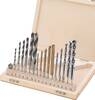 17 Piece Drill Set - in wooden case Westfalia