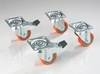 35 mm Roller Set,  2x Standard Wheels and 2x Wheels with Brakes