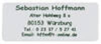 Address labels,  green font,  without border,  self-adhesive,  1000 pcs