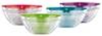 Colour Edition Glass Bowls with Lids,  10 piece set,  purple Maxxcuisine