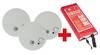 Smoke detector,  9 V block battery,  set of 3 Westfalia