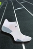 Mens & Ladies 1 Pair Nike Dri-Fit Run Cushioned No Show Trainer Liners In 4 Colours White / Matte Silver L