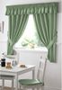 Dorothy Gingham Green Curtains