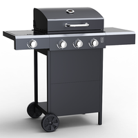 Embermann Grill Master 3 Burner Barbecue with Side Burner