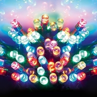 100 Static Supabright Multi-Coloured Lights