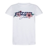 Ailissa Cotton T-Shirt with Floral Embroidered Logo and Short Sleeves