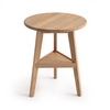 ARJI Solid Oak Circular End Table