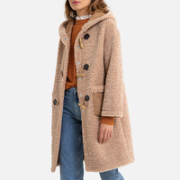 Borg Hooded Pea Coat