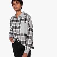 Check Print Flannel Shirt
