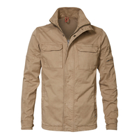 Cotton Utility Jacket with Zip Fastening