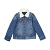 Denim Aviator Sherpa Jacket with Removable Collar,  3-12 Years