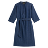 Denim Shift Dress with 3/4 Sleeves