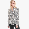 Draping Python Print Blouse