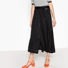 Flared Belted Midi Skirt