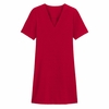 Flared Midi Dress with Short Sleeves