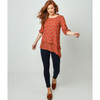 Floral Print Asymmetric Tunic