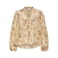 Floral Tie Neck Blouse