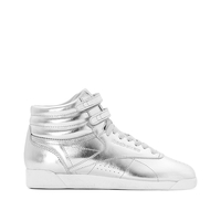 F/S HI Metallic Leather High Top Trainers