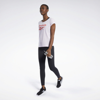 Graphic Cotton Fitness T-Shirt with Short Sleeves and Crew Neck
